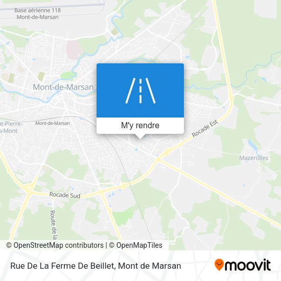Rue De La Ferme De Beillet plan