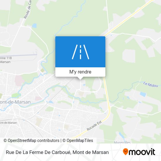 Rue De La Ferme De Carboué plan