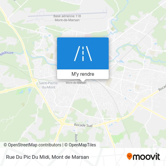 Rue Du Pic Du Midi plan