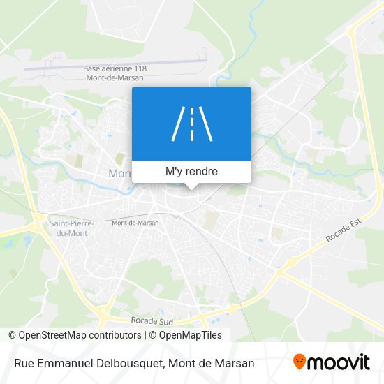 Rue Emmanuel Delbousquet plan