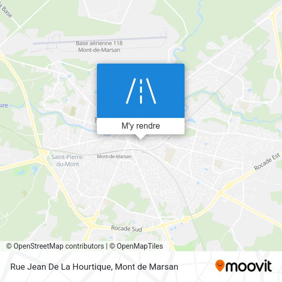 Rue Jean De La Hourtique plan
