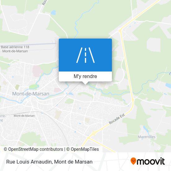 Rue Louis Arnaudin plan