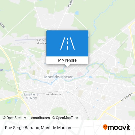 Rue Serge Barranx plan