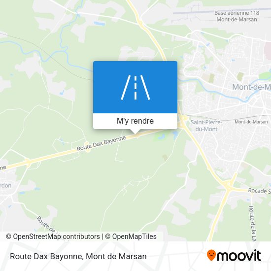 Route Dax Bayonne plan