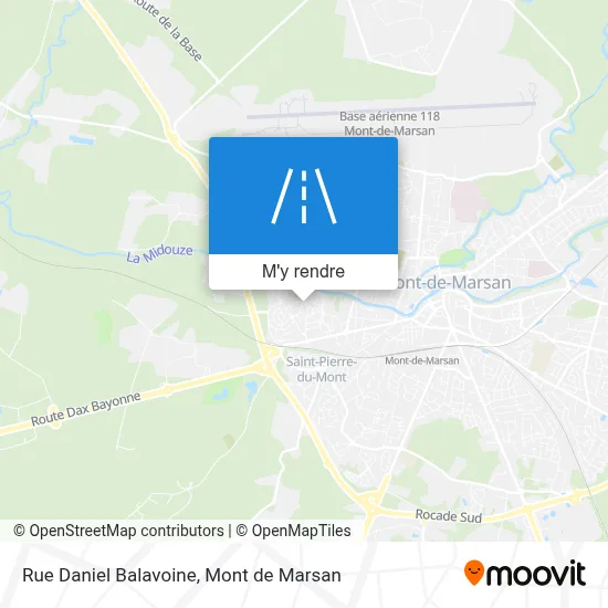 Rue Daniel Balavoine plan