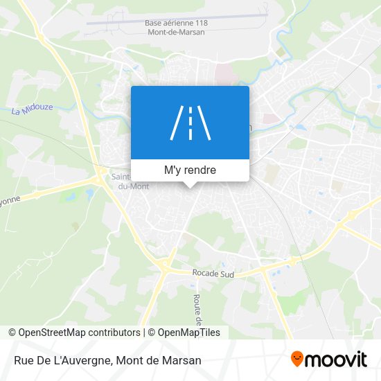Rue De L'Auvergne plan