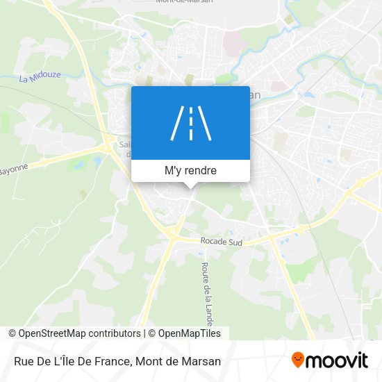 Rue De L'Île De France plan