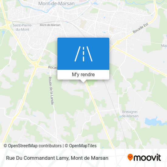 Rue Du Commandant Lamy plan