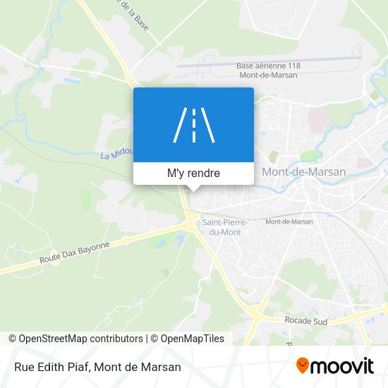 Rue Edith Piaf plan