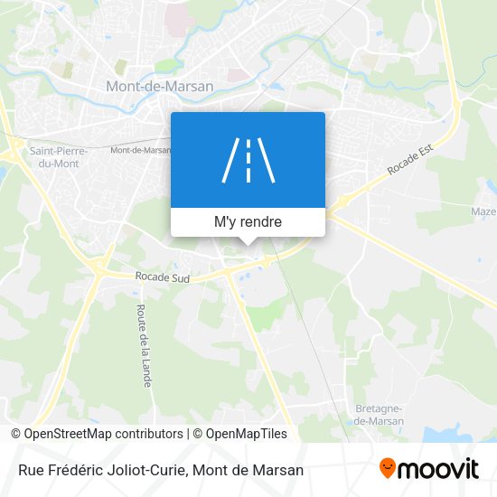 Rue Frédéric Joliot-Curie plan