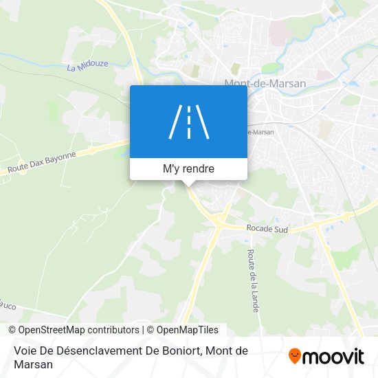 Voie De Désenclavement De Boniort plan