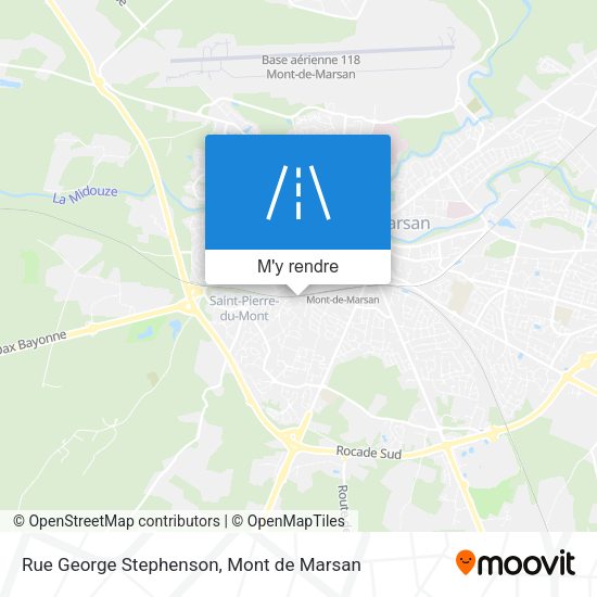 Rue George Stephenson plan