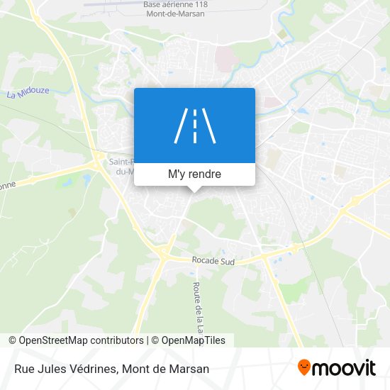 Rue Jules Védrines plan