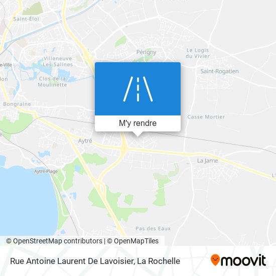 Rue Antoine Laurent De Lavoisier plan