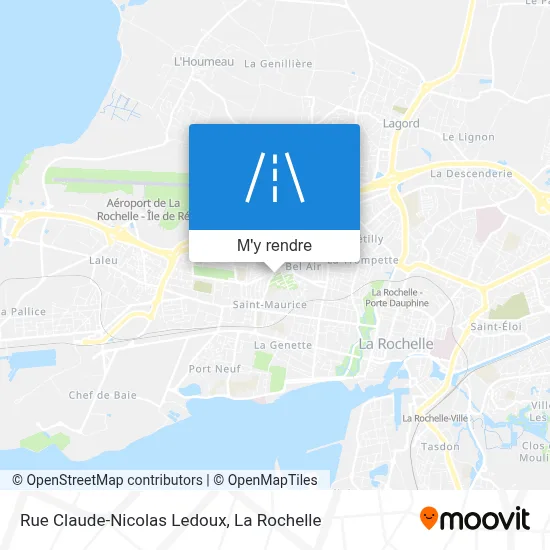 Rue Claude-Nicolas Ledoux plan