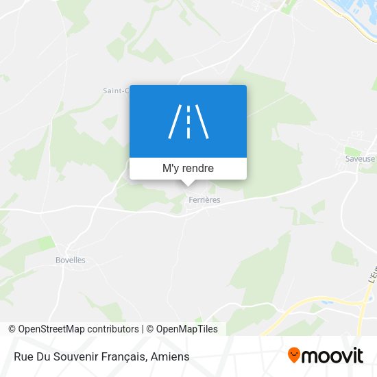 Rue Du Souvenir Français plan