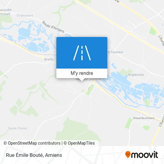 Rue Émile Bouté plan