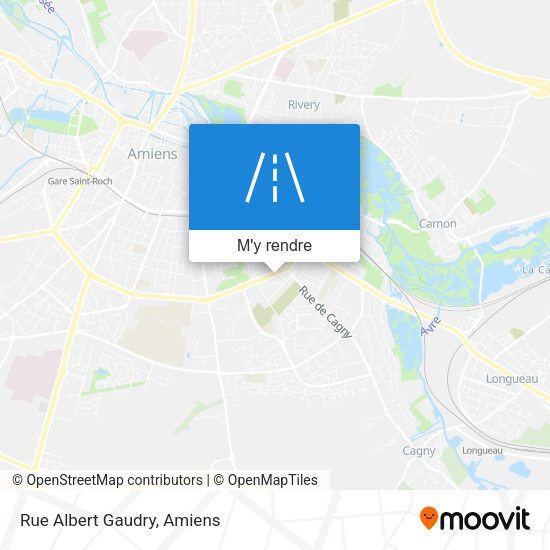 Rue Albert Gaudry plan