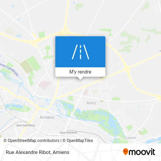 Rue Alexandre Ribot plan