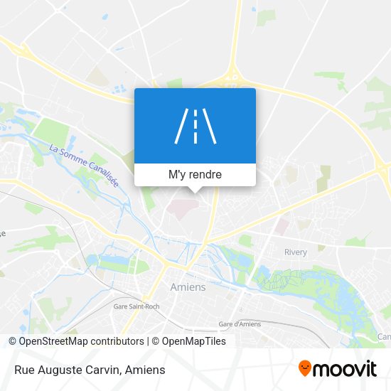 Rue Auguste Carvin plan