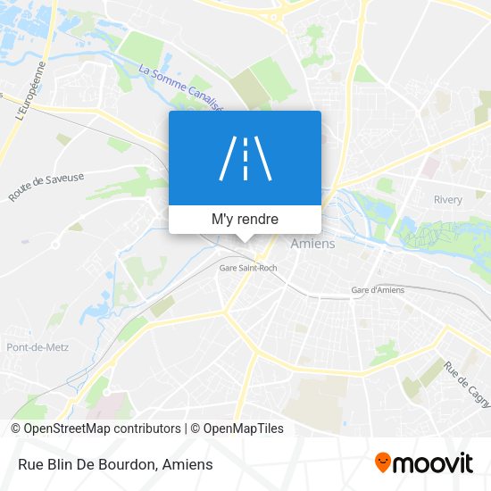 Rue Blin De Bourdon plan