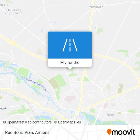 Rue Boris Vian plan