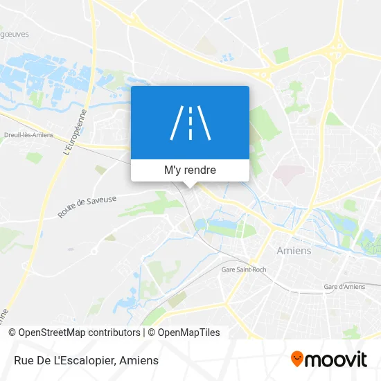 Rue De L'Escalopier plan