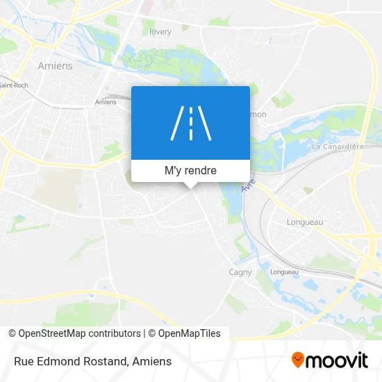 Rue Edmond Rostand plan