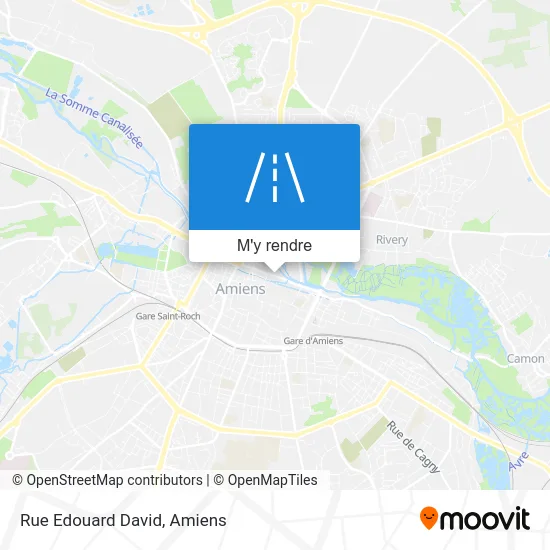 Rue Edouard David plan