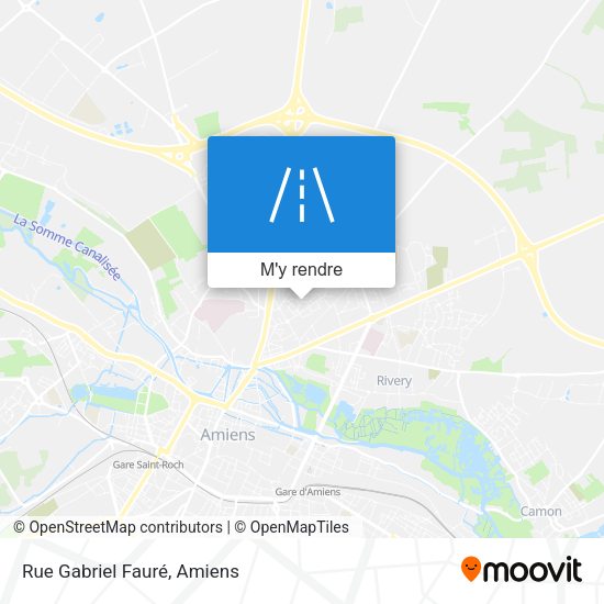 Rue Gabriel Fauré plan