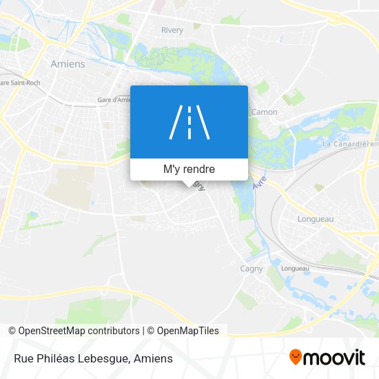 Rue Philéas Lebesgue plan