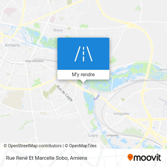 Rue René Et Marcelle Sobo plan