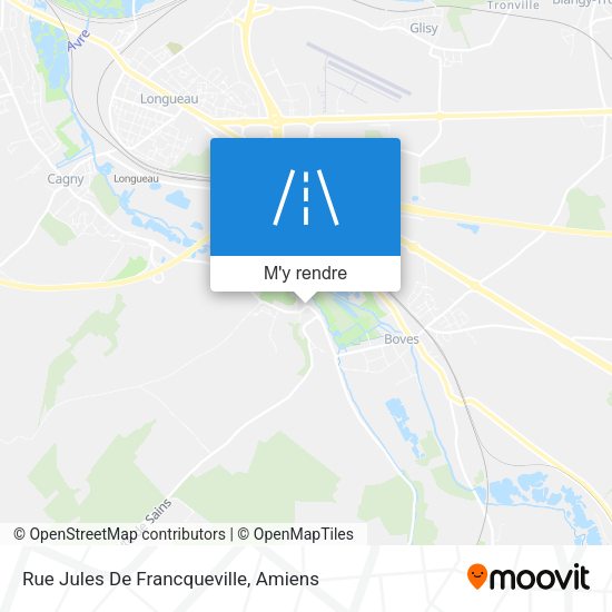 Rue Jules De Francqueville plan