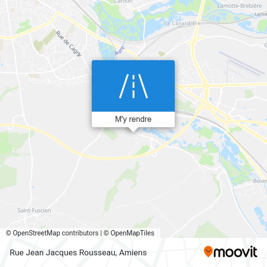 Rue Jean Jacques Rousseau plan