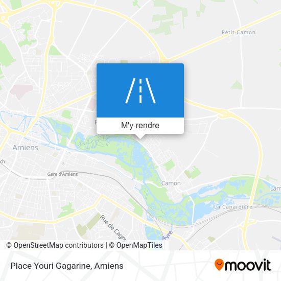 Place Youri Gagarine plan