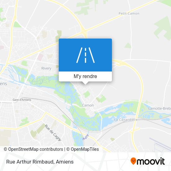 Rue Arthur Rimbaud plan