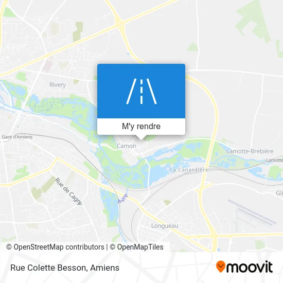 Rue Colette Besson plan