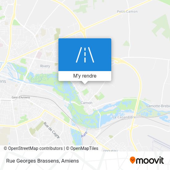 Rue Georges Brassens plan