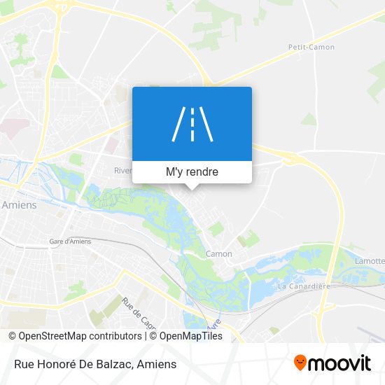 Rue Honoré De Balzac plan