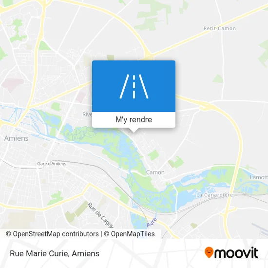 Rue Marie Curie plan