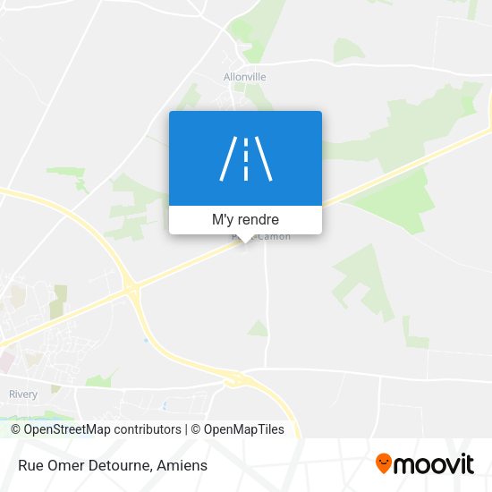 Rue Omer Detourne plan