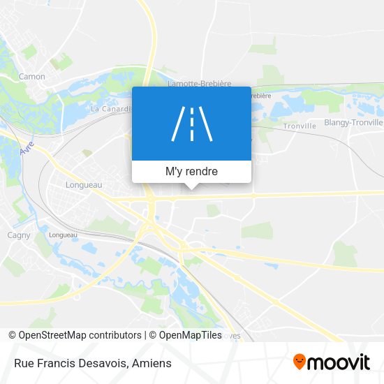 Rue Francis Desavois plan