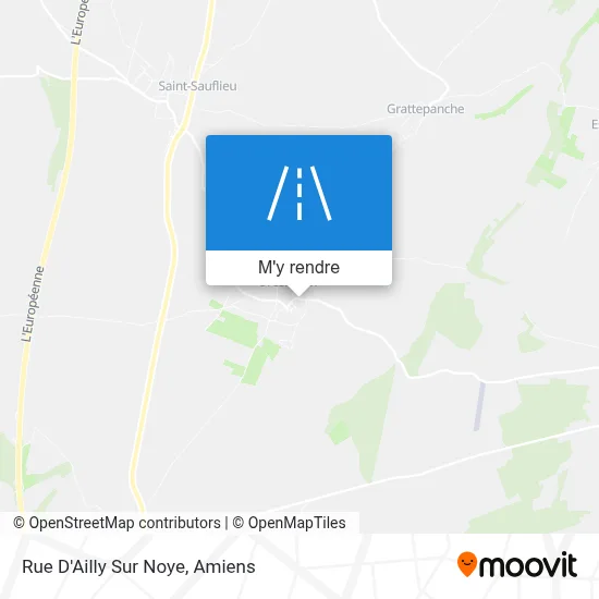 Rue D'Ailly Sur Noye plan