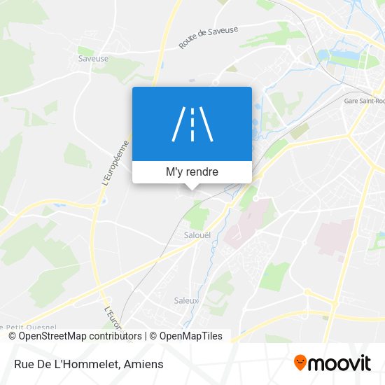 Rue De L'Hommelet plan