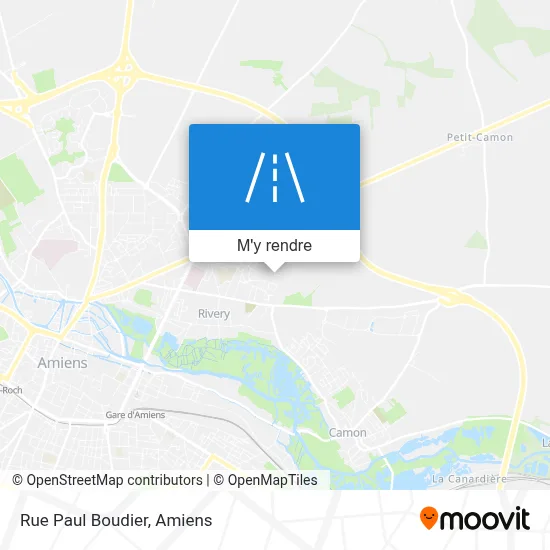 Rue Paul Boudier plan