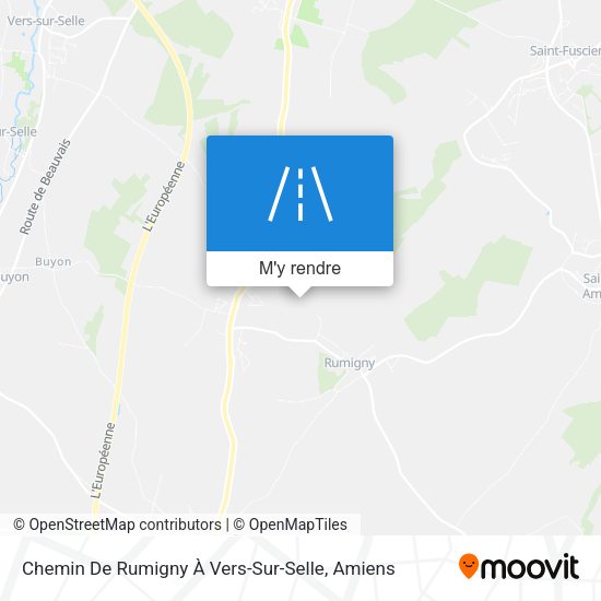Chemin De Rumigny À Vers-Sur-Selle plan
