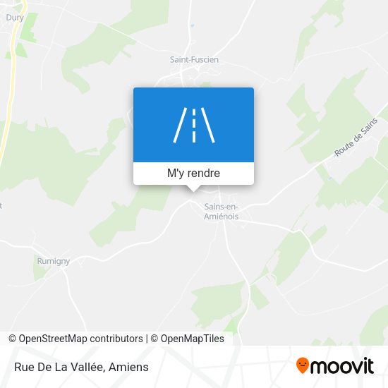 Rue De La Vallée plan