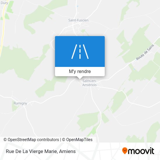 Rue De La Vierge Marie plan