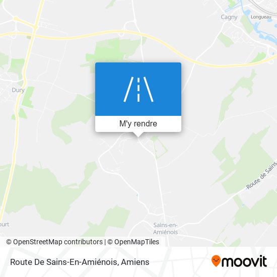 Route De Sains-En-Amiénois plan