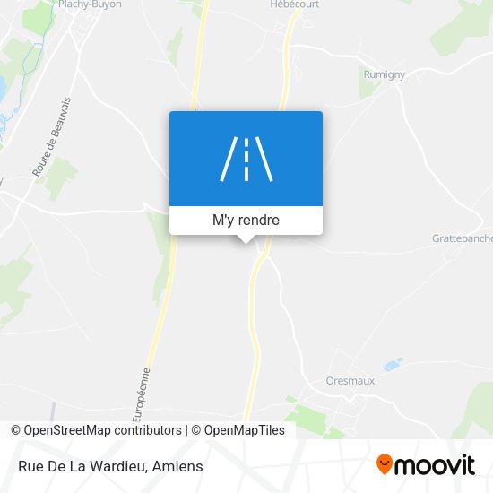 Rue De La Wardieu plan